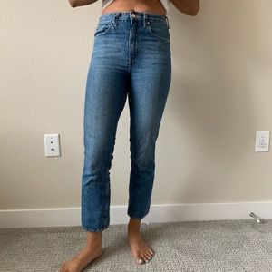 H&M Vintage Slim Straight blue denim